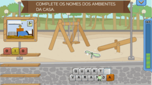 Print de jogo Escalada, do app Escribo Play.